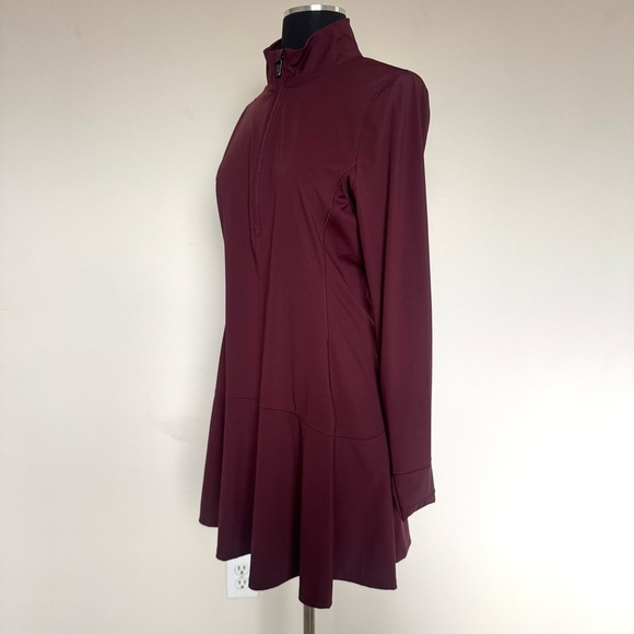 Greyson Long Sleeve Hera Dress In Chablis Burgundy Size Medium - Picture 5 of 9